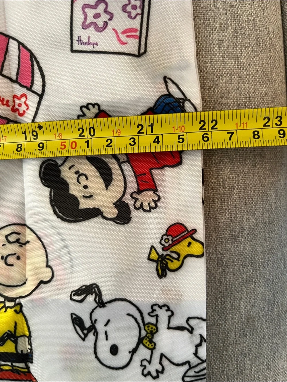 NEW Peanuts Character Foldable bag in White with Multicolor Print